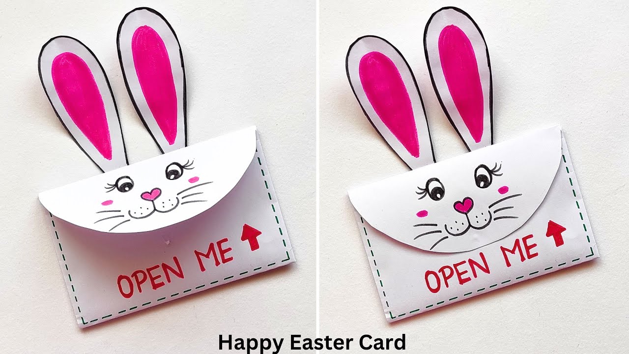 f913ba255de569554a3597b4f9e29a73 Cute bunny rabbit birthday card ideas (easy DIY designs for kids and adults)