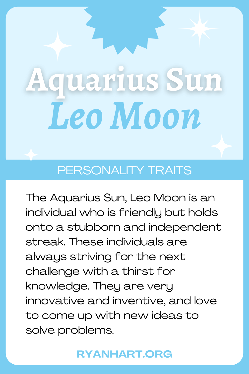 008a12af5f26eaa4d3df612ea481def3 Sun in Aquarius Moon in Leo: Discover the meaning of your zodiac signs