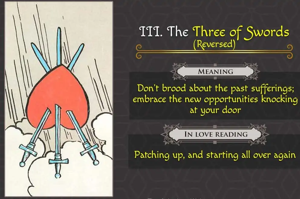 084c02af08aacb95fc400f1cb1976494 Tarot readings explained: find out what the 3 of swords reversed means for your question