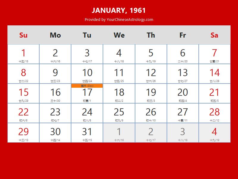 115e40aff69ceb2d65344783cb6f16c6 Understanding the Chinese Lunar Calendar 1961: A Simple Guide.