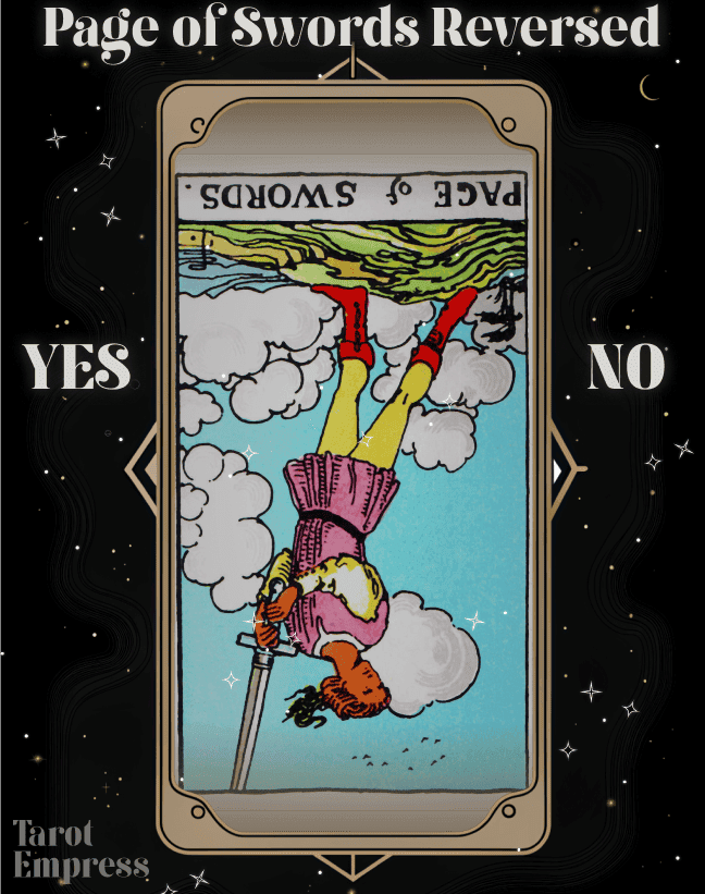 17ce5f3a237a71e7ca40039a59c1c61b Get a Clear Answer: Page of Swords Reversed Yes or No in Tarot