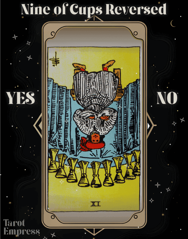 5c54113daff5d0aa239761dbcf2a06d8 Nine of Cups Reversed Yes or No: Find Out How to Deal with Disappointment from Tarot Readings.