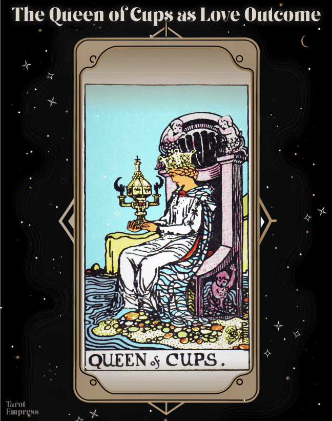 99a4e034421fd65118ae95146295e07b Queen of Cups Love Outcome Will You Find Love Soon Tarot Reading