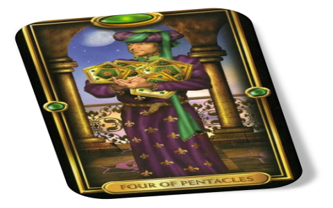 Four of Pentacles: Easy Advice on Saving and Spending.