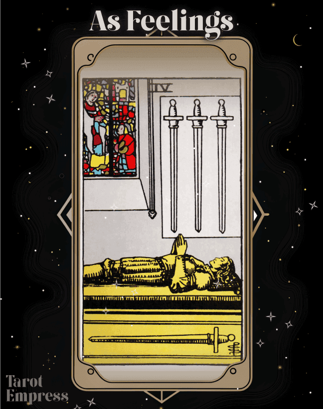2da053bf462f29a4f60f614e0de7a478 Four of Swords Feelings: Understanding the Need for Rest and Recharging.