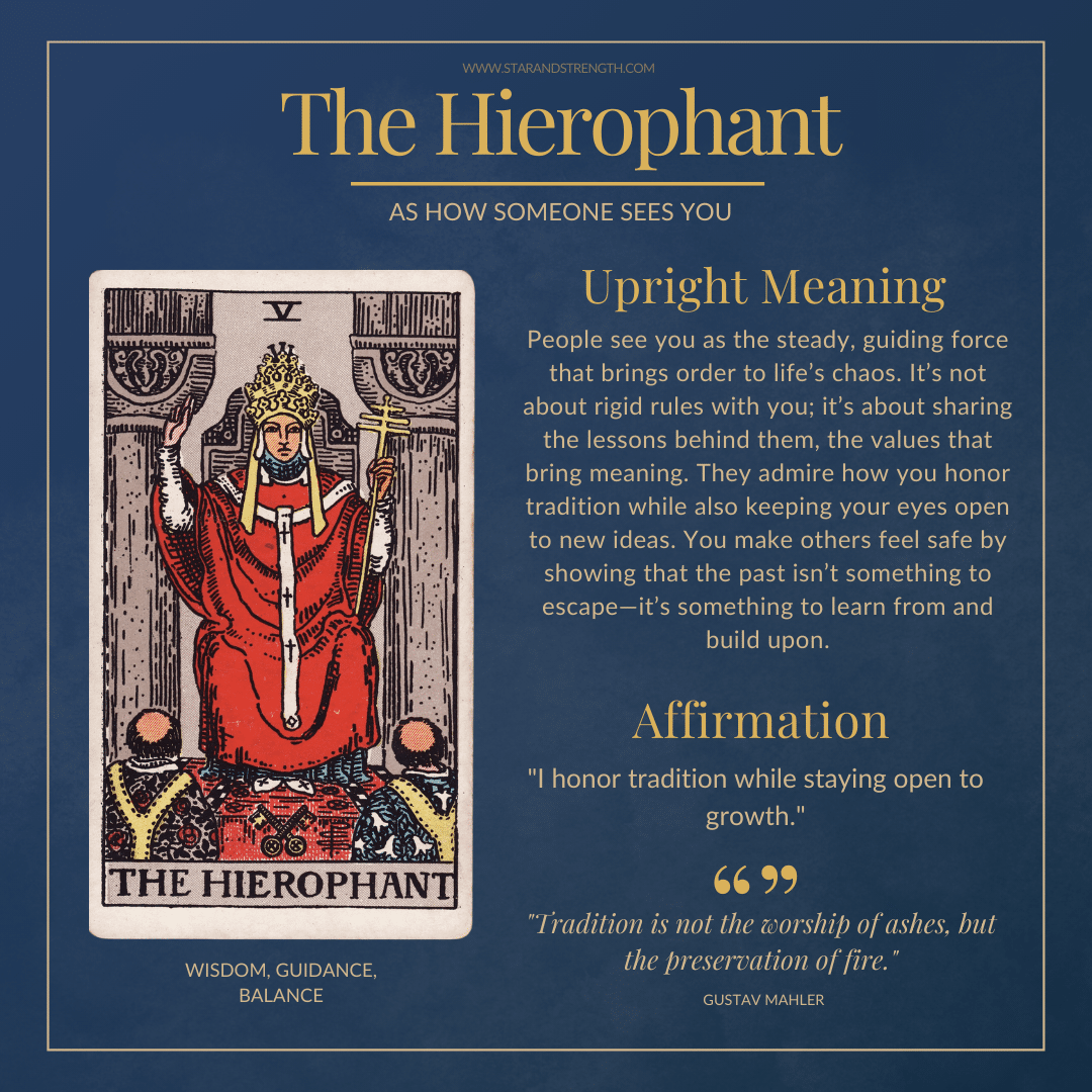 6b0f2f63b2190154b0201081784e96d0 The Hierophant as How Someone Sees You: Easy meaning guide