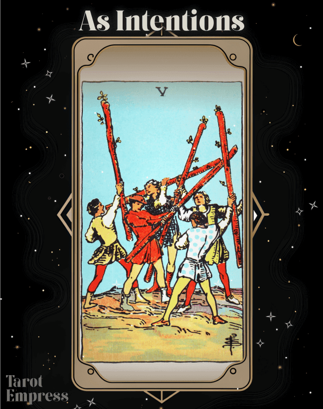 c626935e589e6cd1c5c85d95f8db12cc 5 of Wands as Intentions: Practical Steps for Daily Life