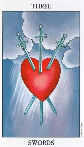 fcff0b95c25ce52e8e8f09a36f967ad2 3 of Swords Advice: It Hurts Now, But It Wont Forever. Find Out What to Do