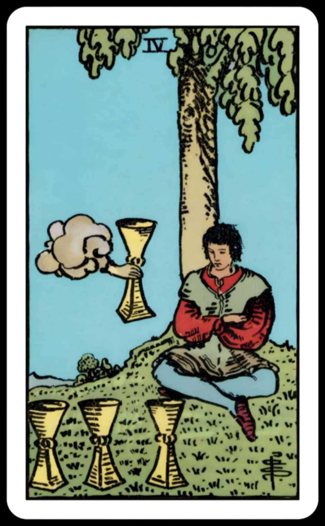 bee4811997c24b72cc07b74a21c423d8 4 of Cups as a Person: Are They Bored, Reflective, or Just Disconnected?